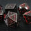 Thumbnail: Red Dragonscale - Metal 7 Dice Set