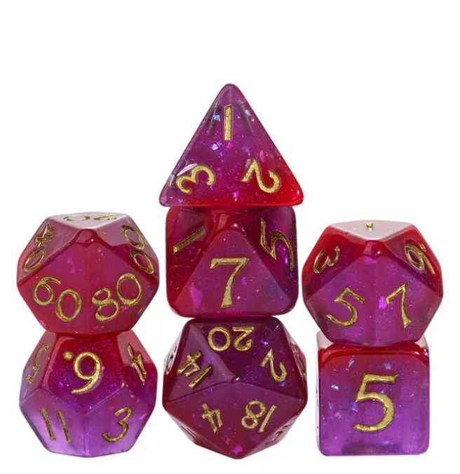 Thumbnail: Planar Purple Dice Set