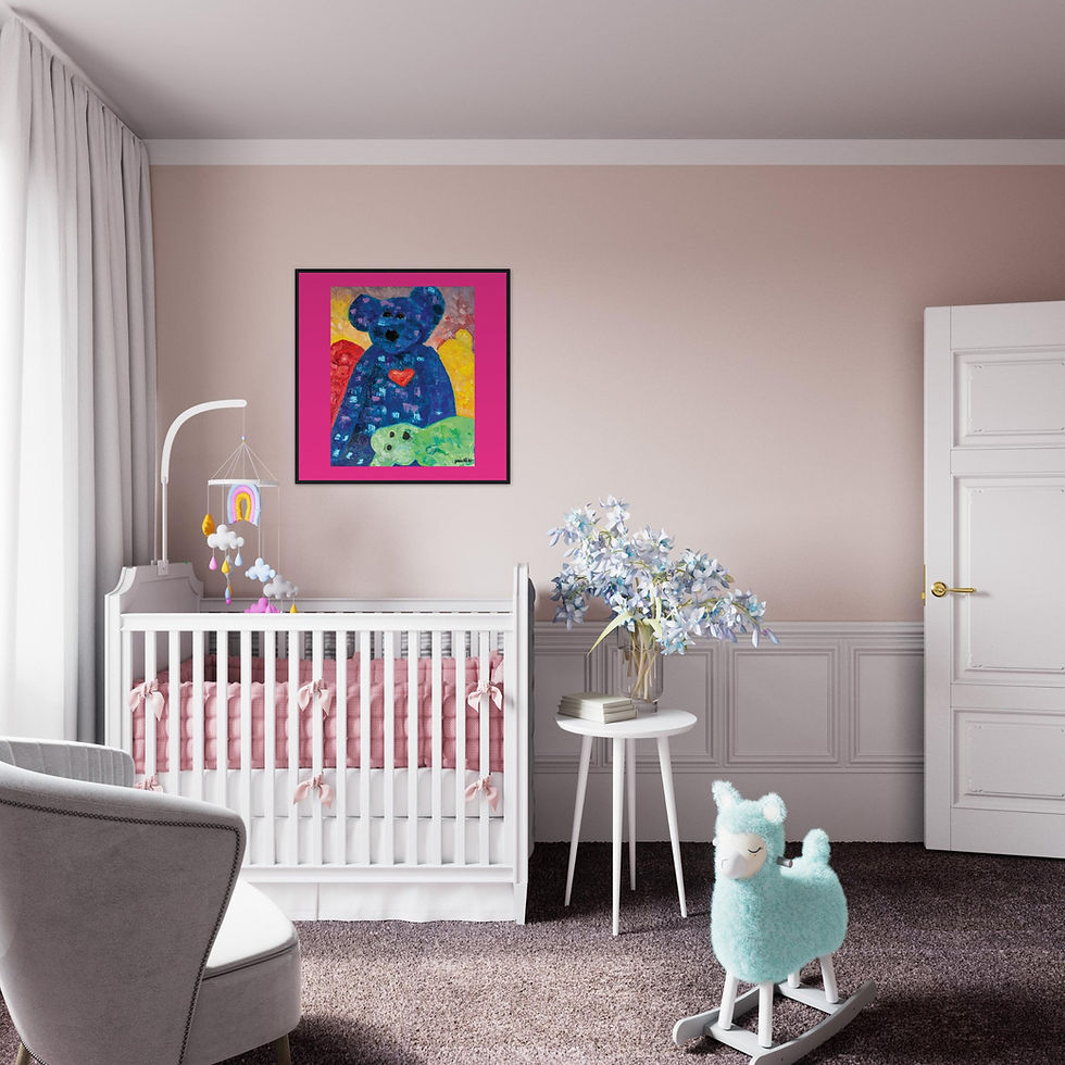 Thumbnail: Abstract Beanie Babies Framed Poster