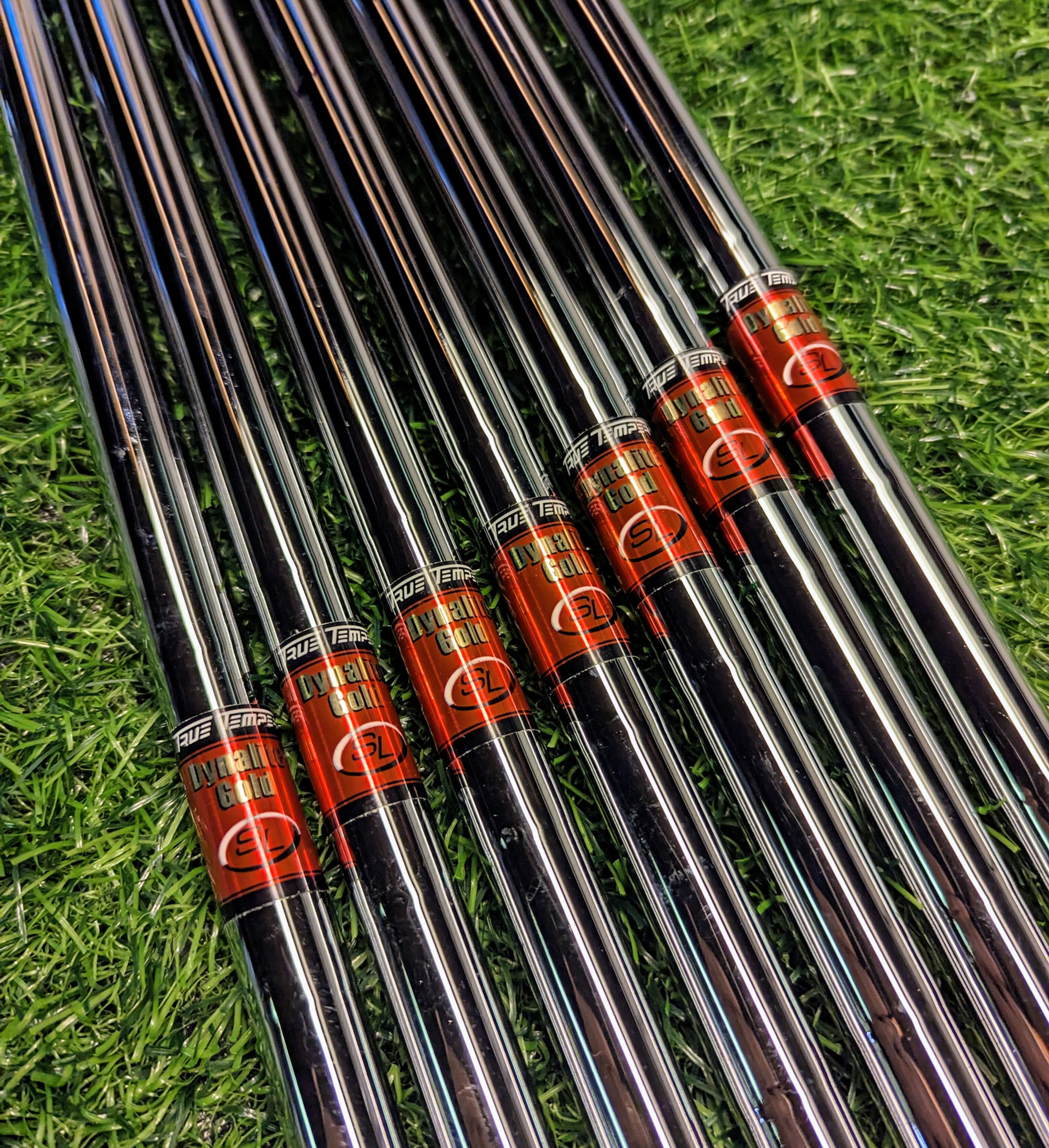 Dynamic Gold S300 Tapered Iron Shafts...Stiff