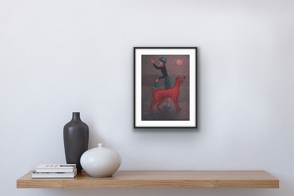 Thumbnail: DERKACH Alexander.GIRL AND RED DOG
