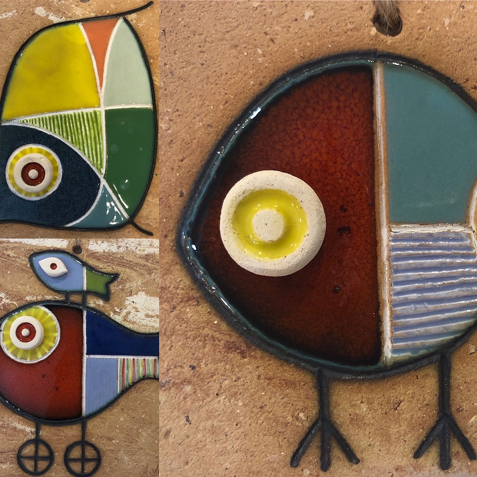Portuguese tile. Azulejos. Fish