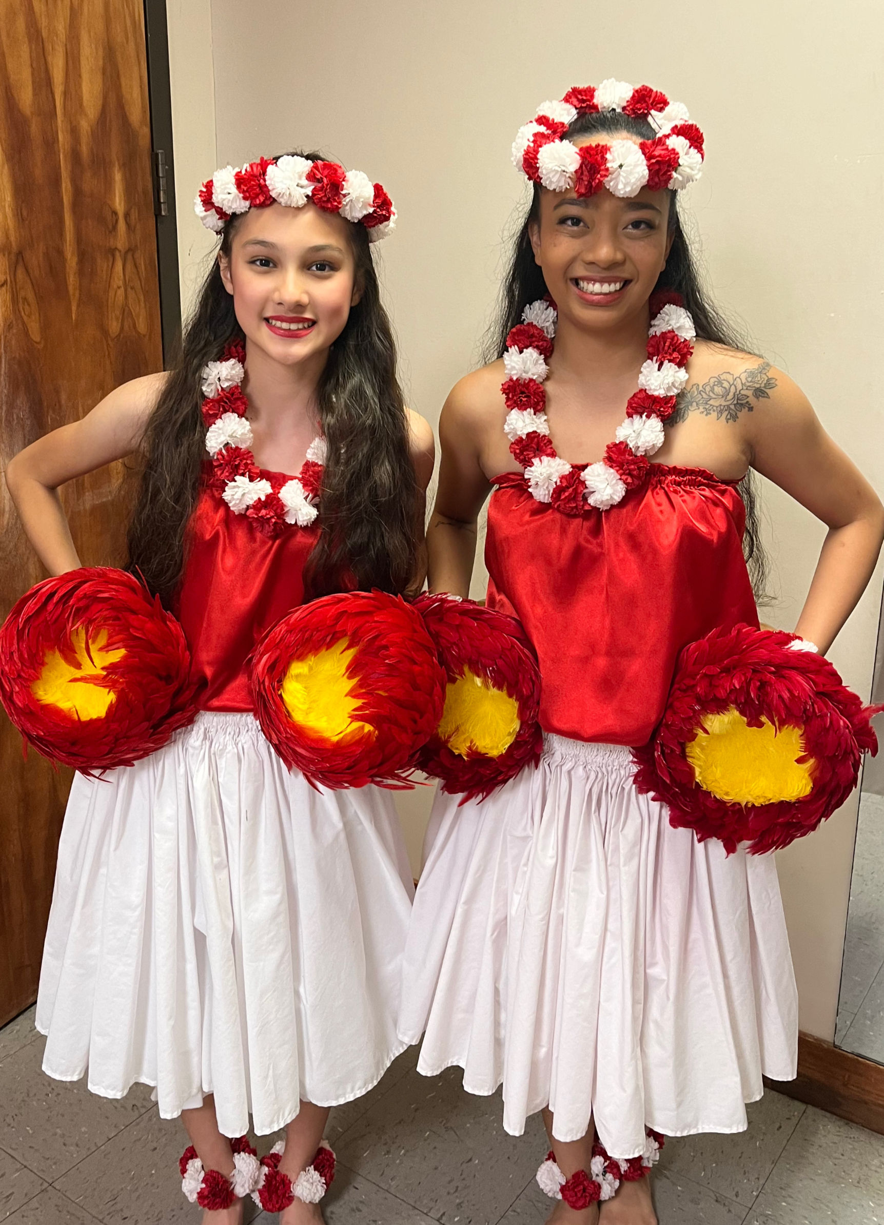 Implements - ʻUli ʻUli Red/Yellow Feather Caps