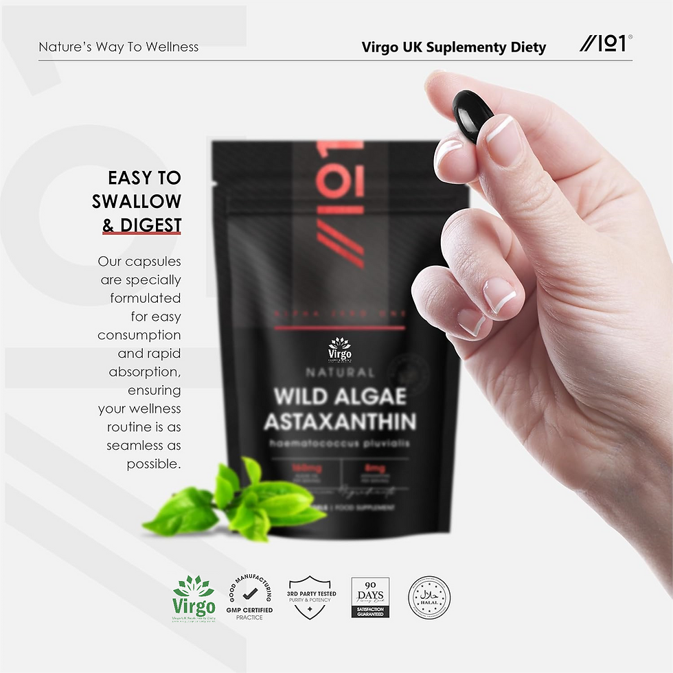 Thumbnail: Astaxanthin 160mg 90 Softgels Wild Algae Natural Carotenoid
