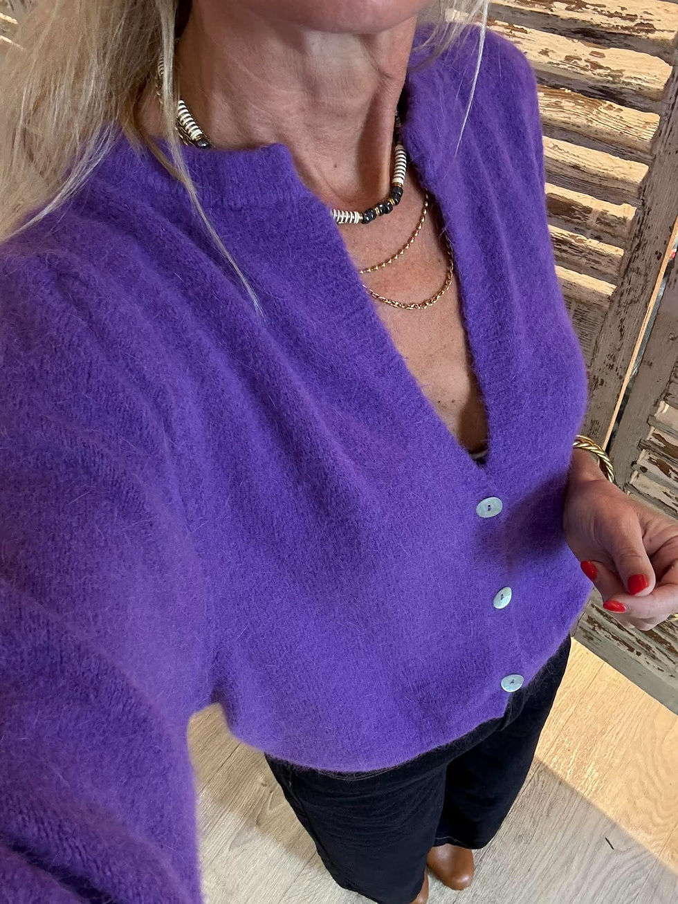 Miniature : Gilet Allan Violet