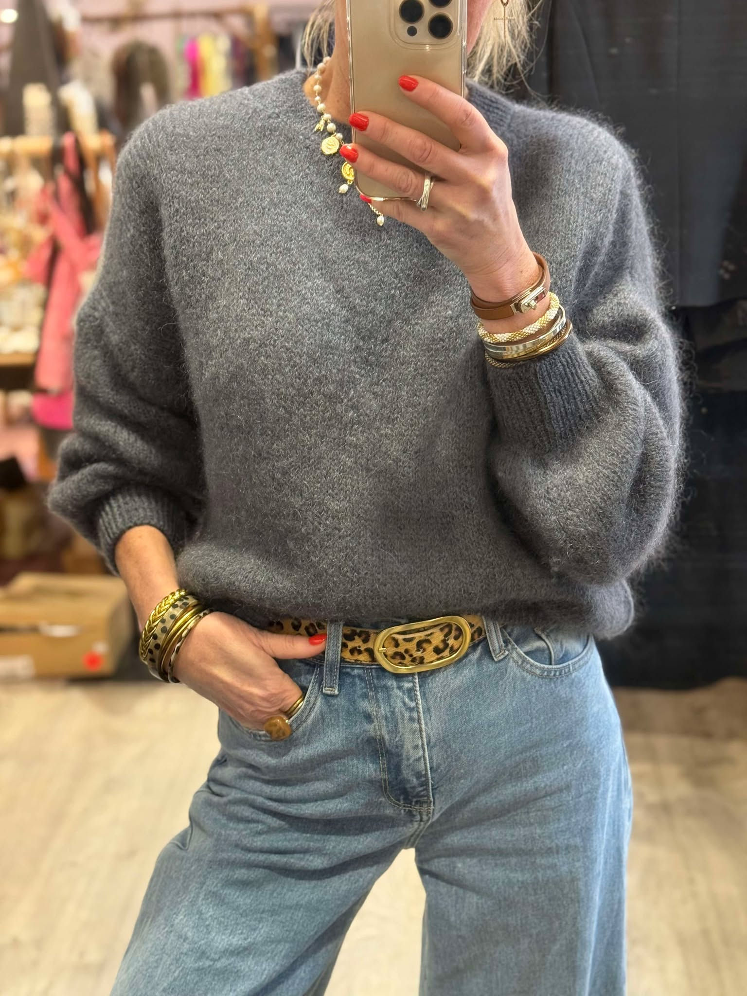 Pull Jolia Gris Foncé