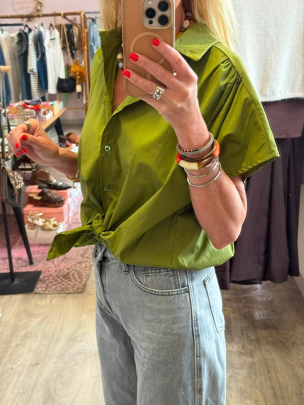 Miniature : Chemise Paola Olive