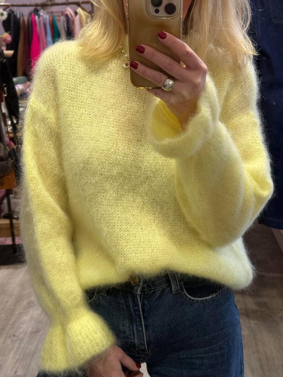 Miniature : Pull Saoma Jaune Pâle