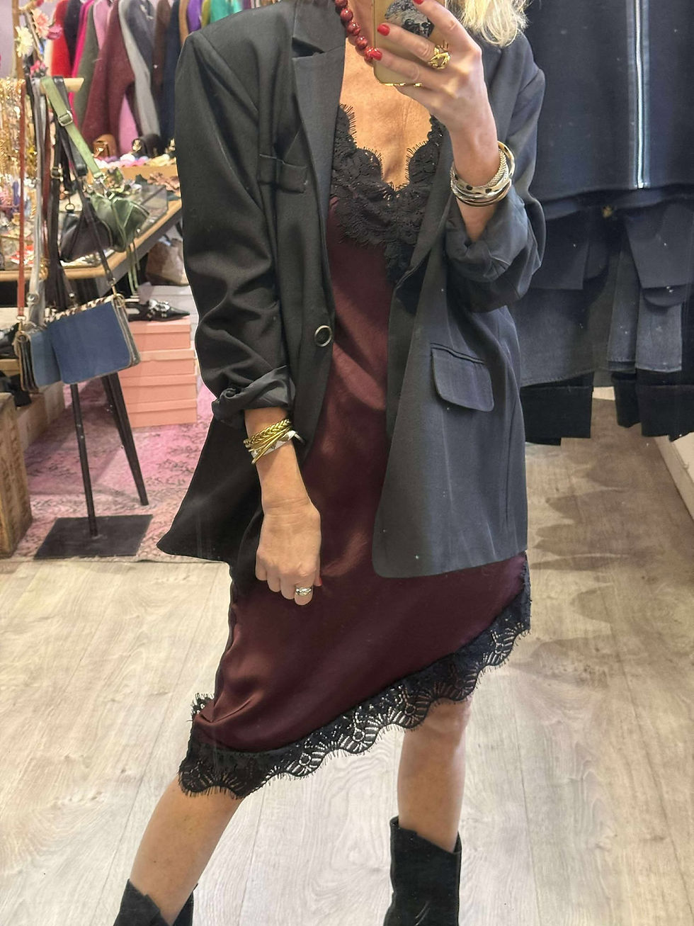 Miniature : Robe Flavia Bordeaux