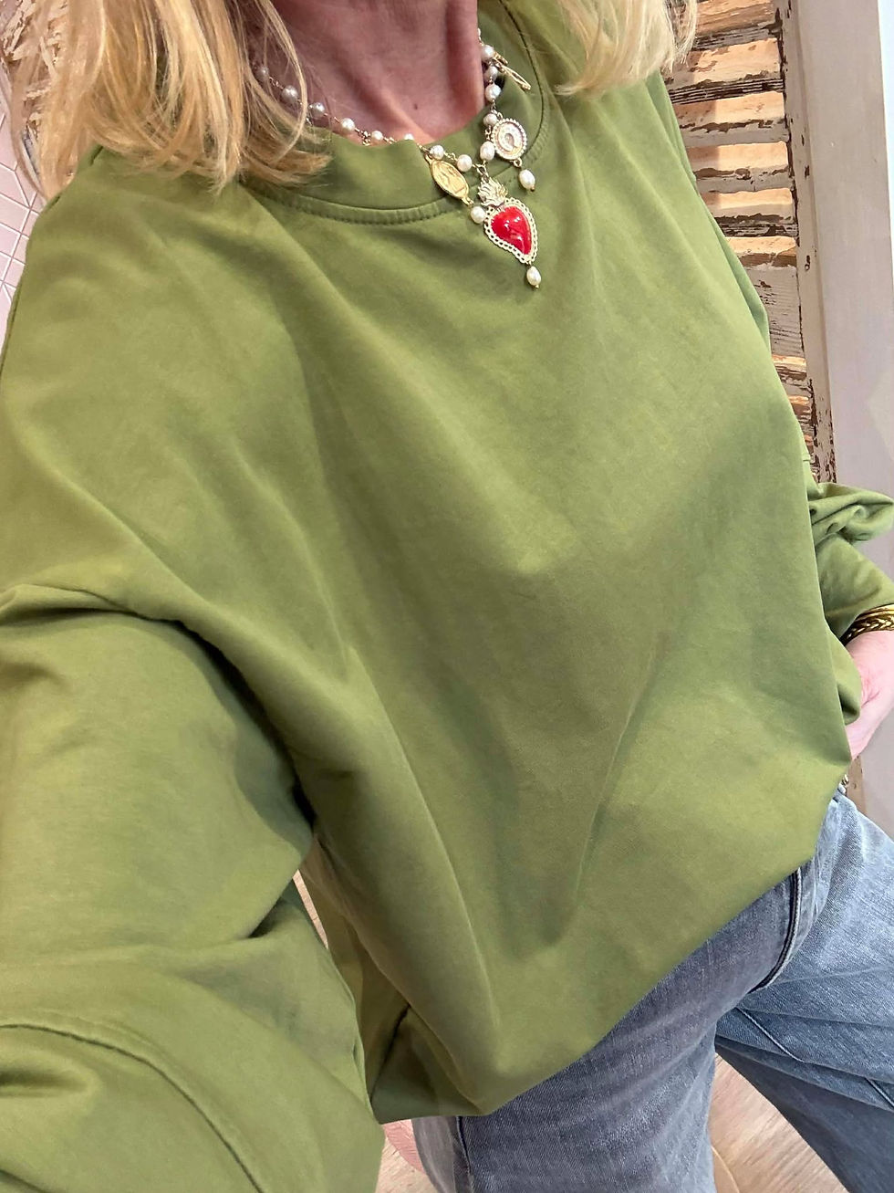 Miniature : Sweat César Olive