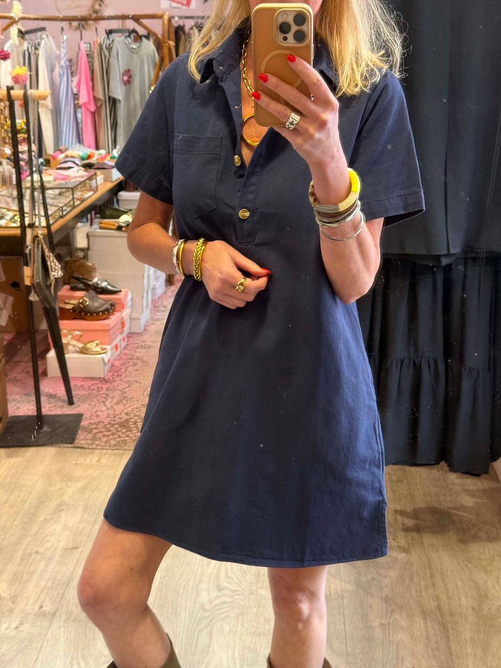 Miniature : Robe Victorine Marine