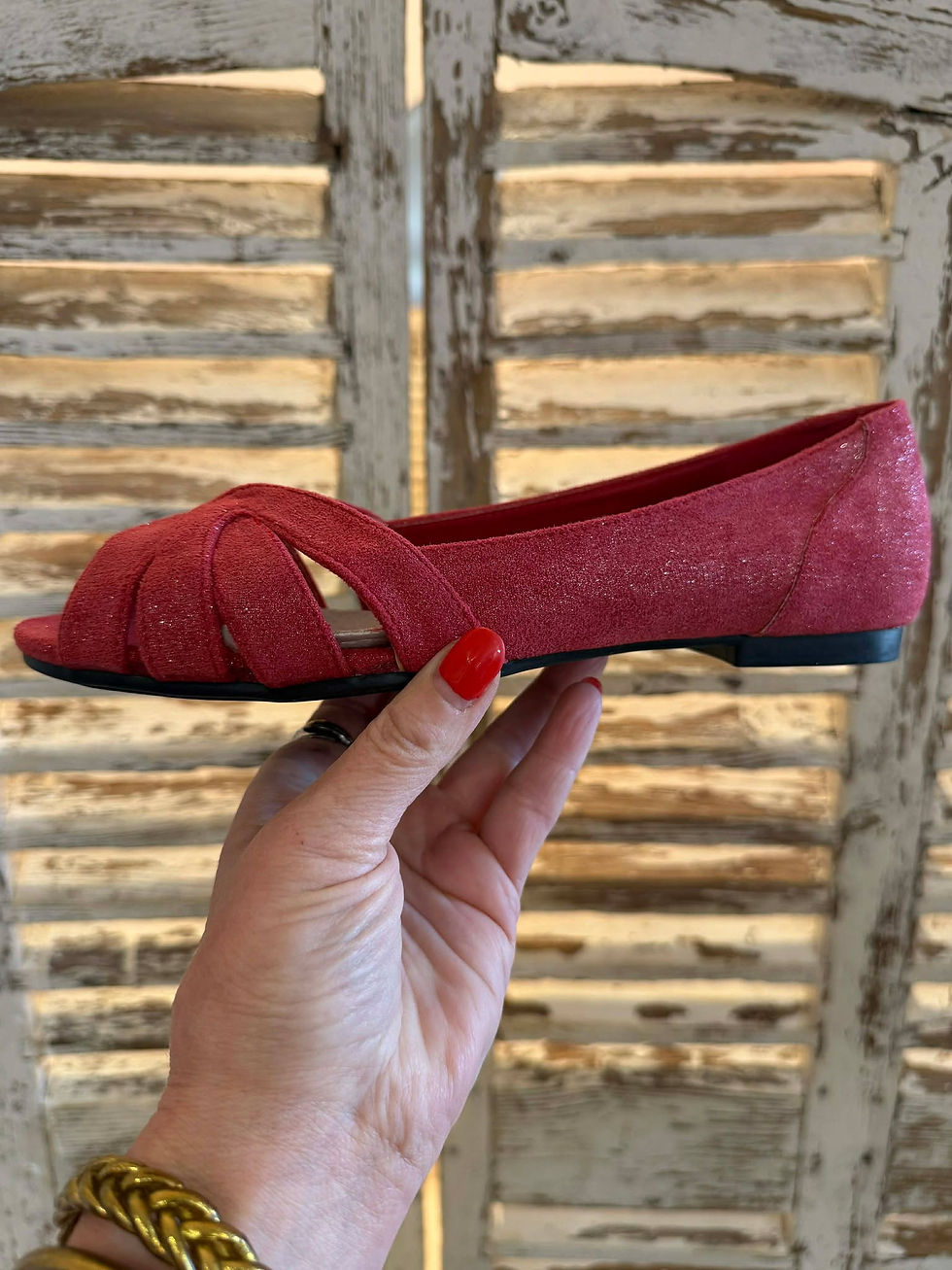 Miniature : Ballerine Aline Rouge