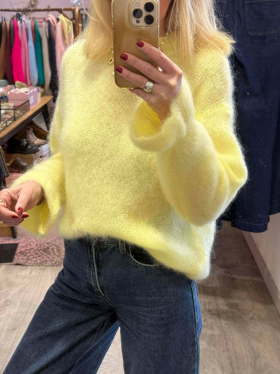 Miniature : Pull Saoma Jaune Pâle