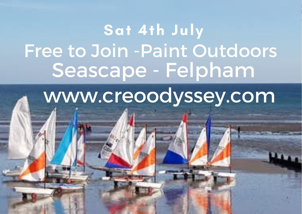Free to Join - Paint Outdoors - Seascape - Felpham Beach