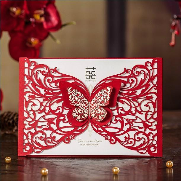 Elegant Butterfly Wedding Invitations