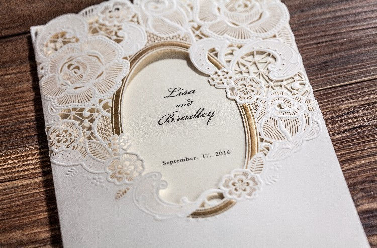 Thumbnail: Elegant frame wedding cards