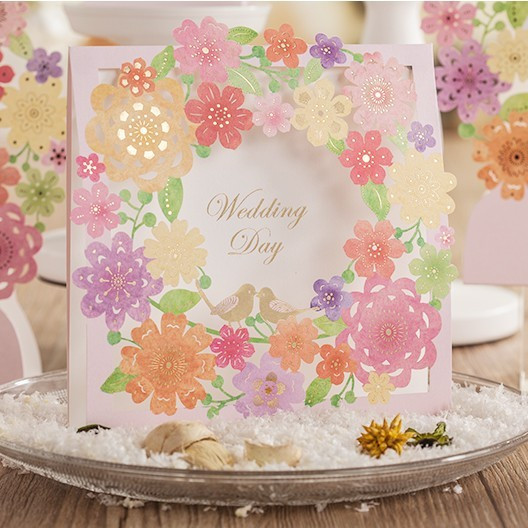European Style Garden Wedding Invitation