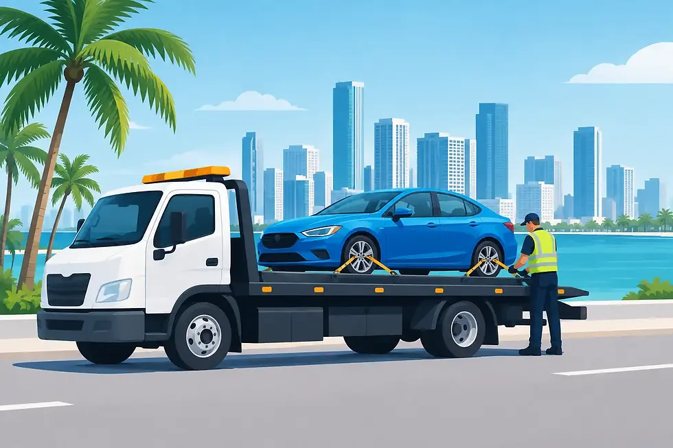 Servicio de grúa 24 horas en Miami: qué hacer