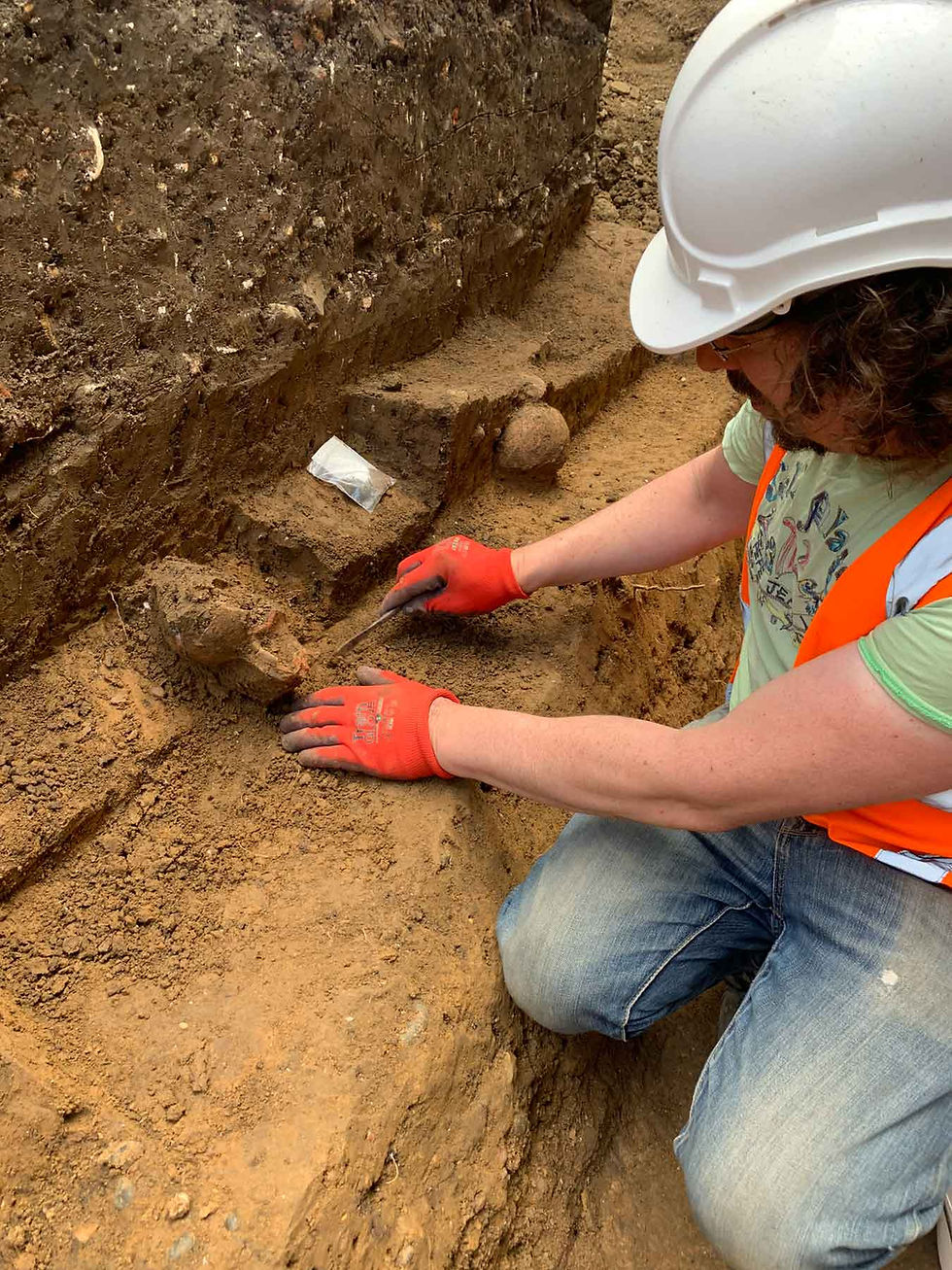 Excavating the Roman cremation burial