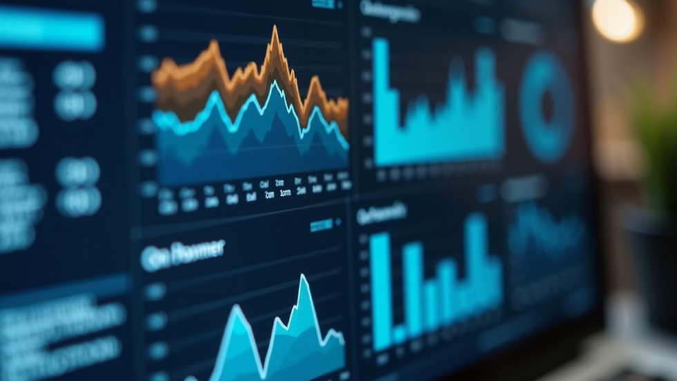 Close-up view of a digital dashboard in property management software