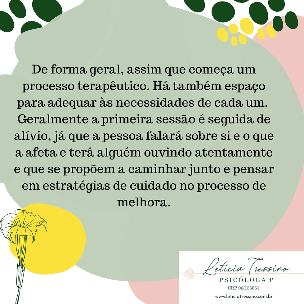 A primeira sessão