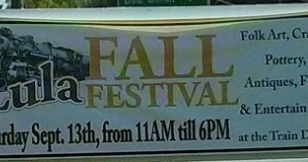 Lula Fall Festival - Saturday, September 13 from 11:00am to 6:00pm