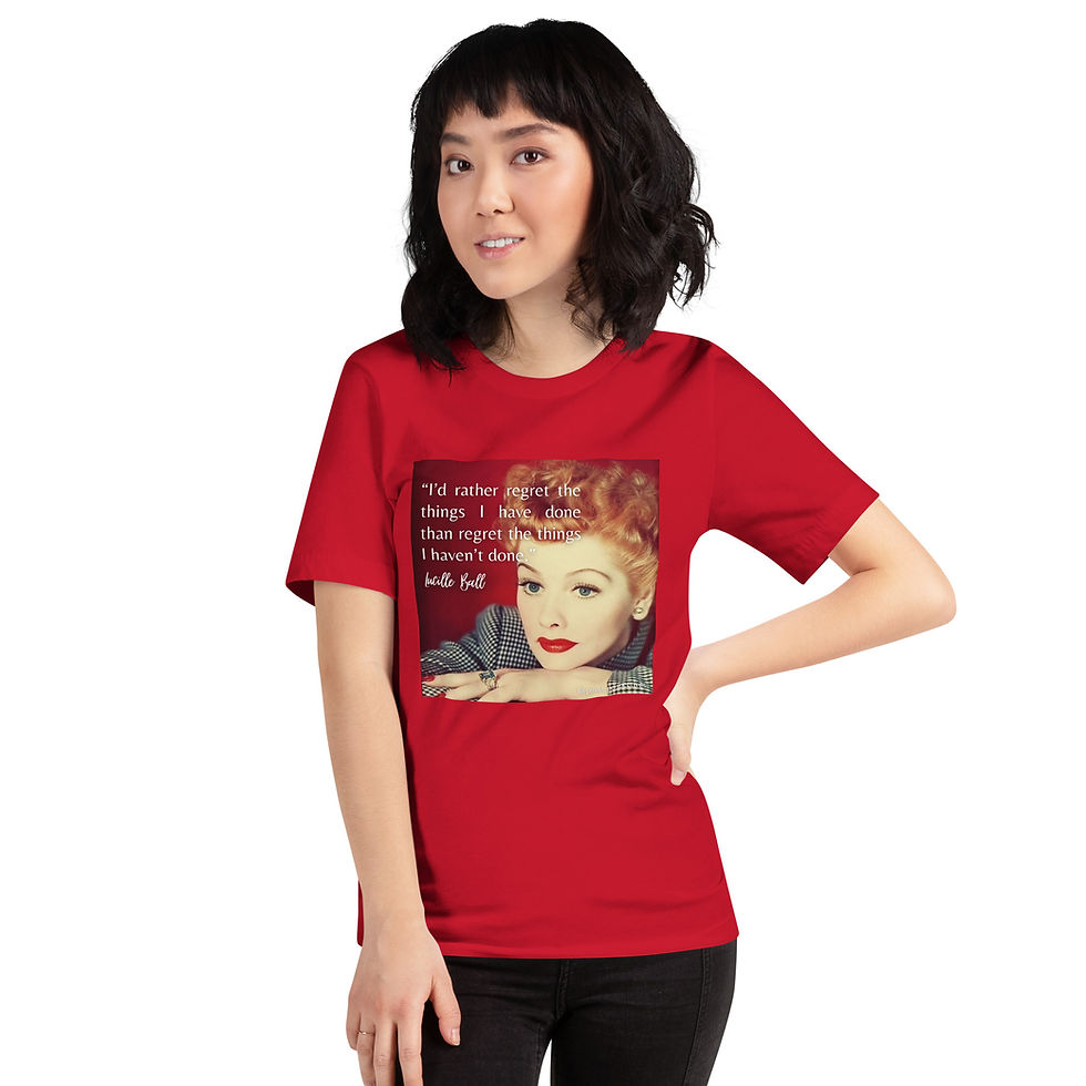 Thumbnail: Lucy No regrets Unisex t-shirt