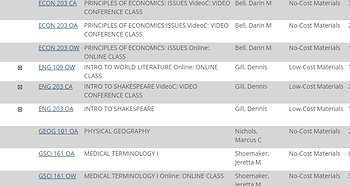 Detail image of the course catalog