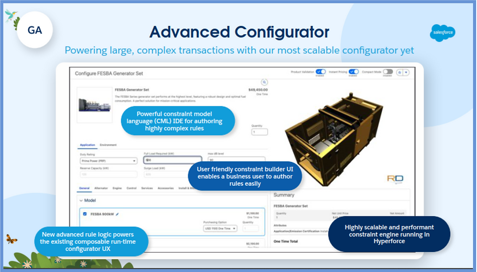 Advanced configurator