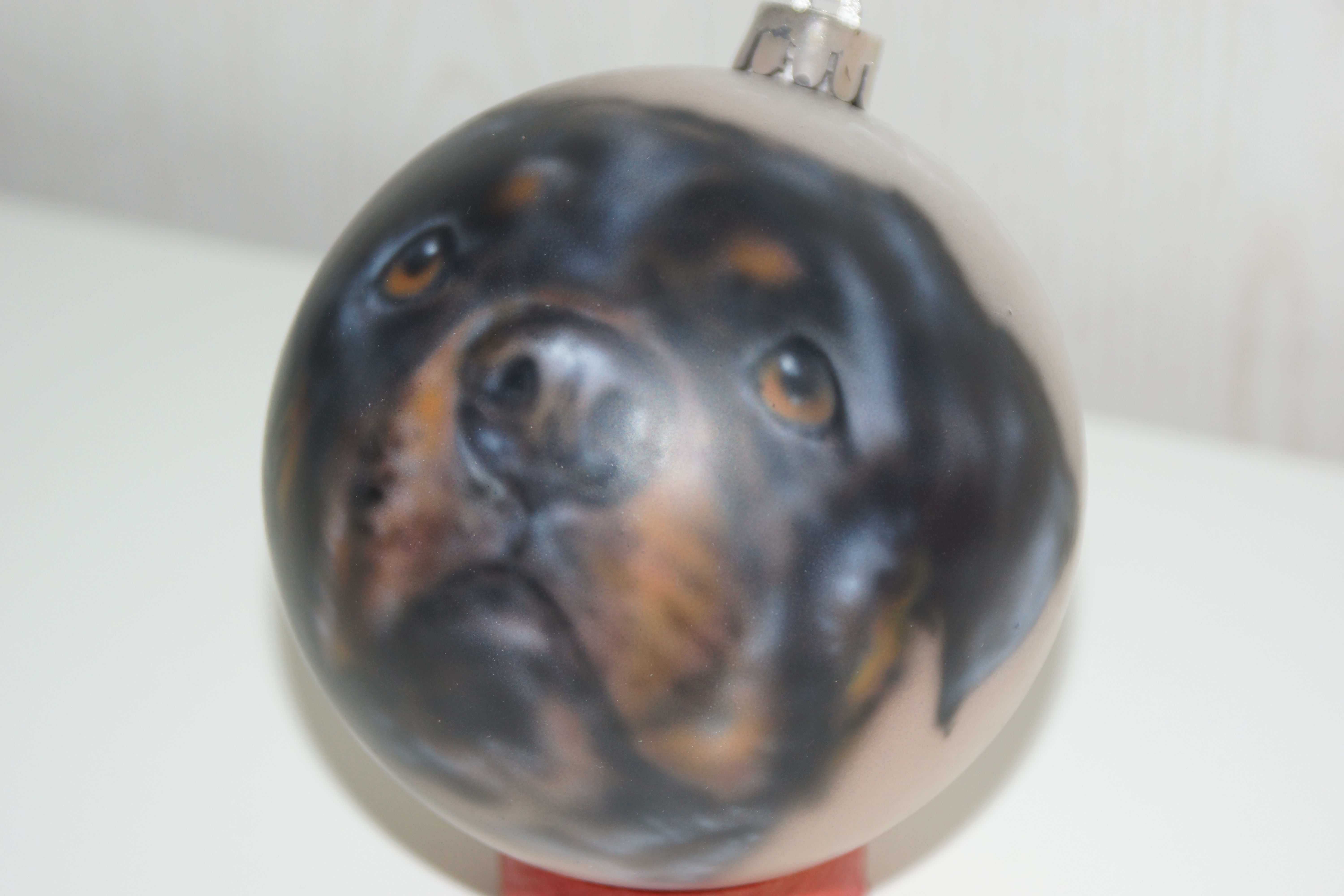 Weihnachtskugel Airbrush