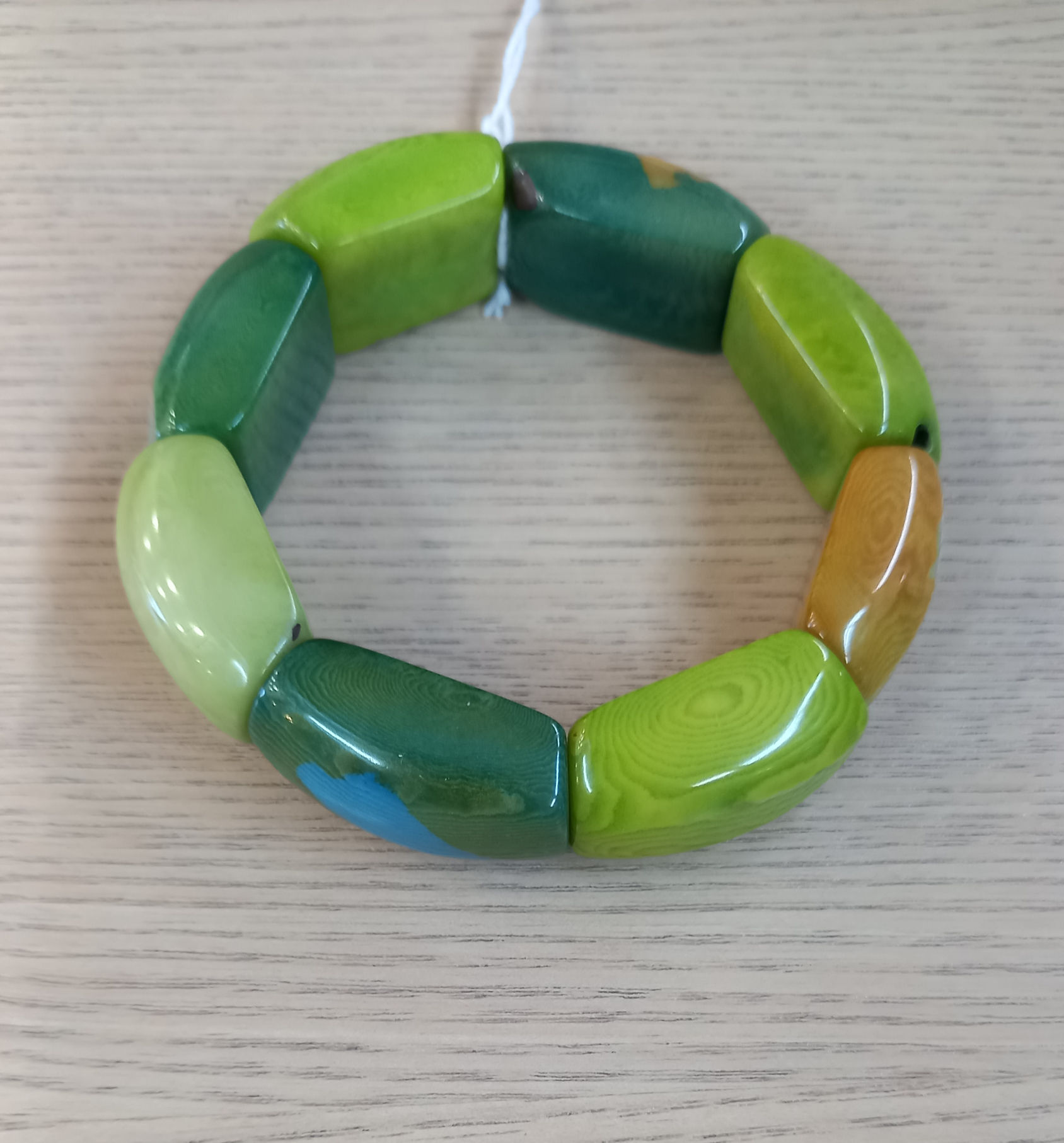 Pulsera tonos verdes  "Pachita"