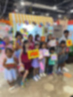 Canvas art jamming kids birthday party