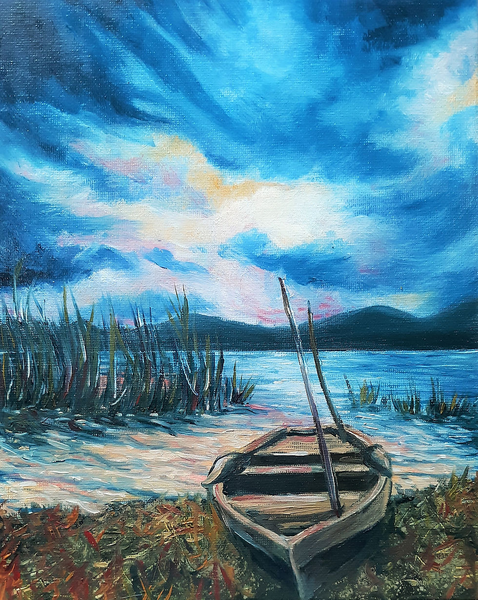 Thumbnail: Guided Beginner Oil Painting Class