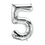 Thumbnail: 34' Foil Silver Number Balloons