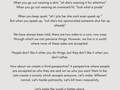 ‘Remember it takes a second to call a girl fat and she’ll take a lifetime trying to starve herself.’