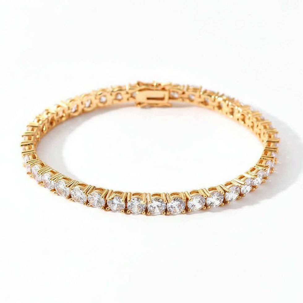 Thumbnail: Iced Tennis Chain Bracelet