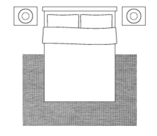 correct rug size bedroom