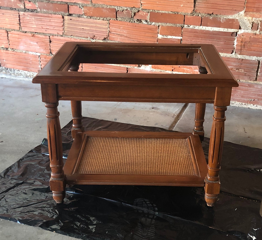 table ready to paint