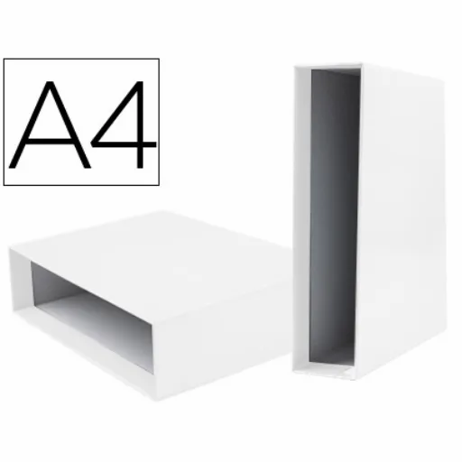 Miniatura: CAJA ARCHIVADOR A4 LIDERPAPEL  LOMO 82MM