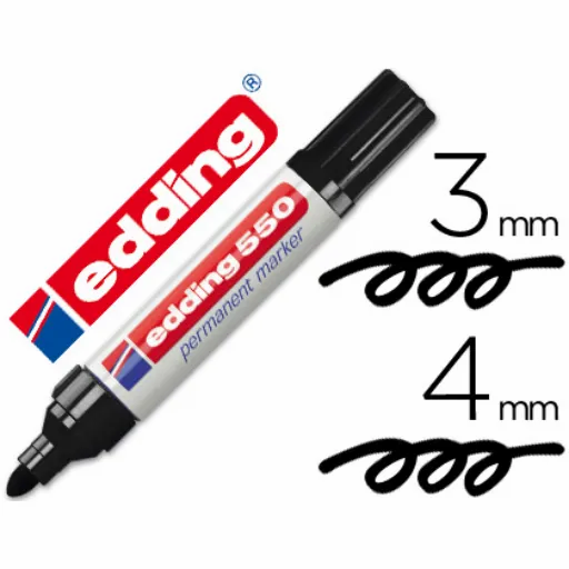 Miniatura: ROTULADOR EDDING 550 PUNTA FIBRA PERMANENTE