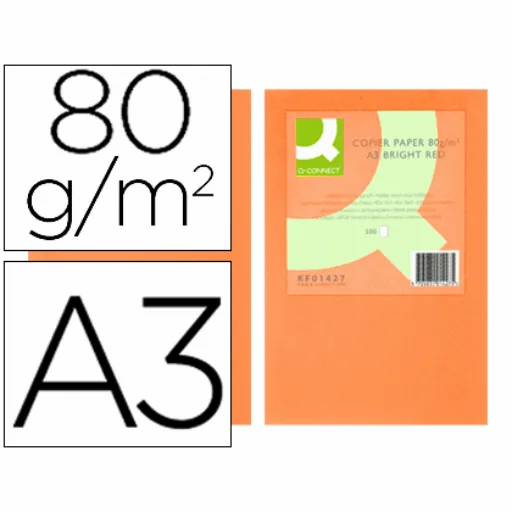 Miniatura: PAPEL DIN A3 COLORES INTENSOS Q-CONNECT 80 GRS