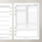 2026 Weekly Dashboard A5 Planner Inserts – 1 week + dashboard layout