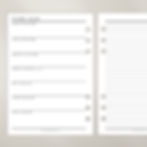 2026 Weekly Notes A5 Planner Inserts with week on left and notes on right