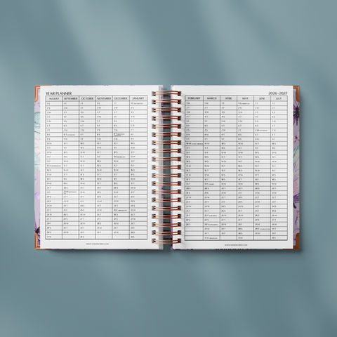Year planner pages with Maltese public holidays