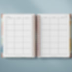 Weekly planning layout with six activity slots for kindergarten teachers