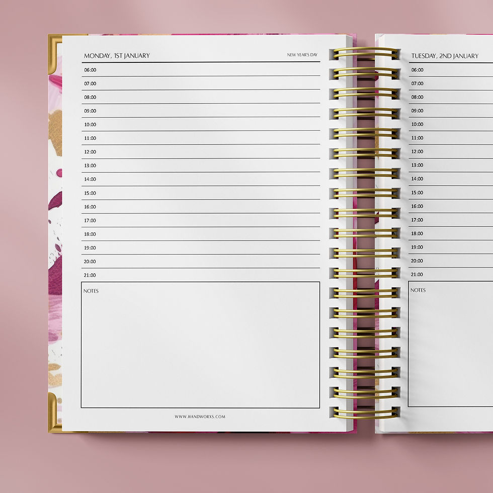 2027 daily schedule and notes planner Malta