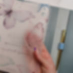 Personalised Butterfly Dreams vellum dashboard for coiled planner