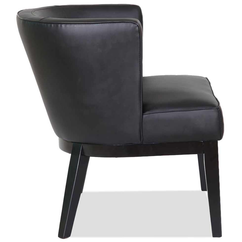 Thumbnail: Barrel Back Arm Chair w/ Wood Legs