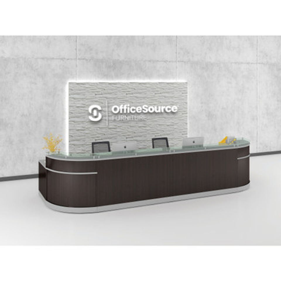 Cosmo Reception Desk | 189"W x 63"D