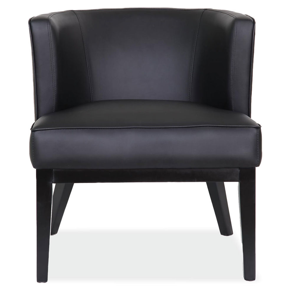 Thumbnail: Barrel Back Arm Chair w/ Wood Legs